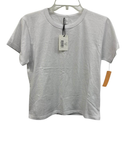 Leset Size S White Cotton Short Sleeve T Shirt Top White / S