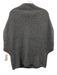 Ann Mashburn Size M Gray Cashmere Ribbed Mock Neck Drop Cap Sleeve Vest Sweater Gray / M