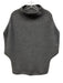 Ann Mashburn Size M Gray Cashmere Ribbed Mock Neck Drop Cap Sleeve Vest Sweater Gray / M