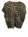 LNA Clothing Size M Brown & Tan Acrylic Blend Dots batwing Short Sleeve Sweater Brown & Tan / M