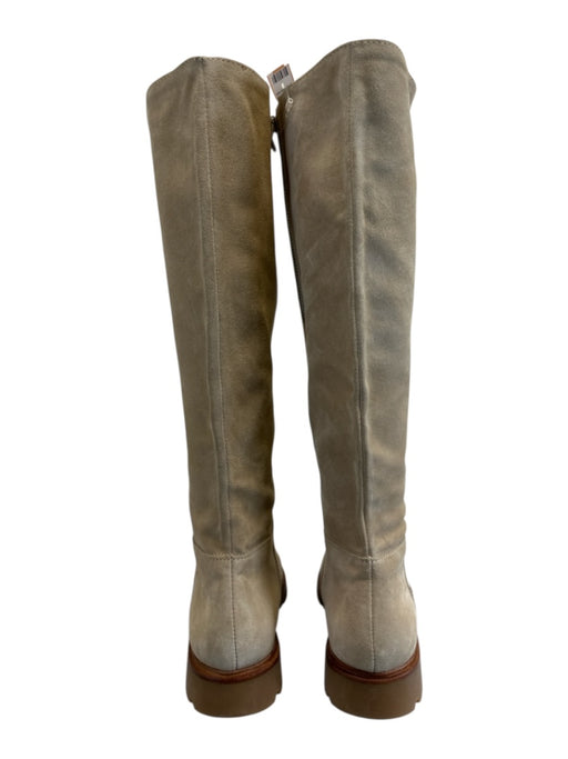 Vince Shoe Size 8 Light Beige Suede Flat Knee High Rubber Sole Boots Light Beige / 8