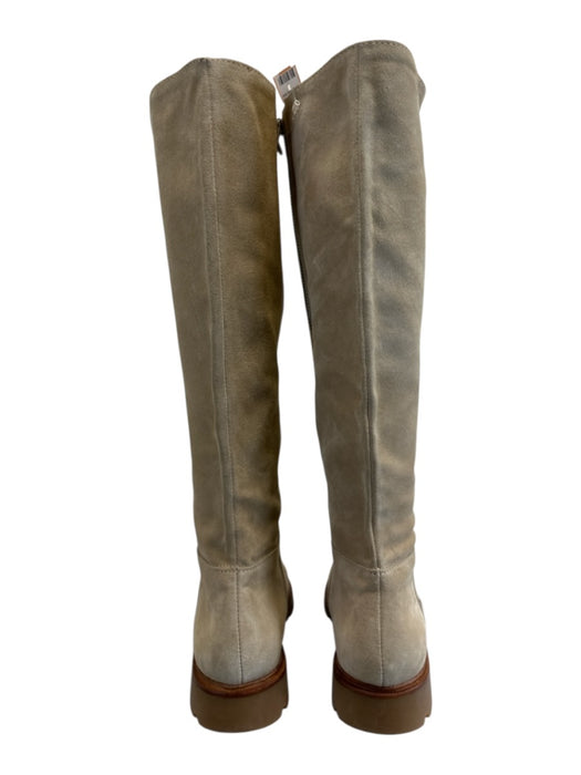 Vince Shoe Size 8 Light Beige Suede Flat Knee High Rubber Sole Boots Light Beige / 8