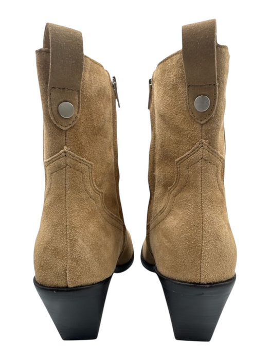 Dolce Vita Shoe Size 8 Light Beige Suede Chelsea Ankle High Pointed Toe Boots Light Beige / 8