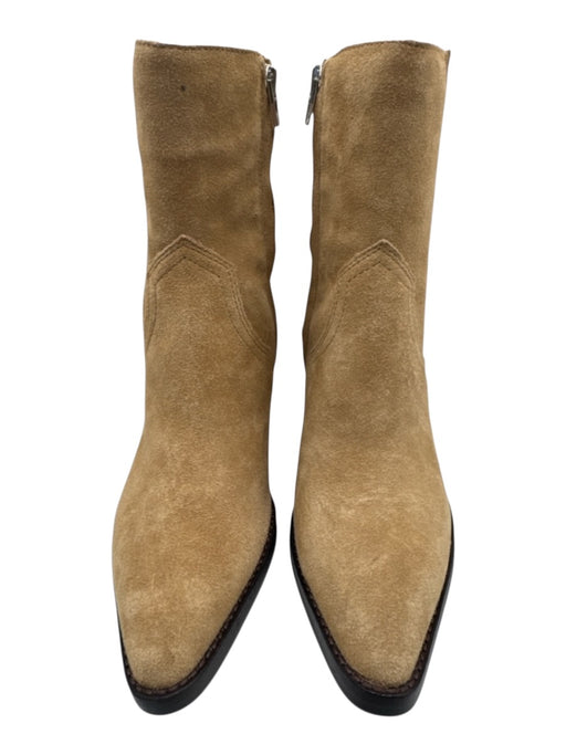 Dolce Vita Shoe Size 8 Light Beige Suede Chelsea Ankle High Pointed Toe Boots Light Beige / 8