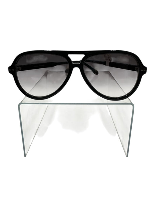 Isabel Marant Black Acetate Aviator Sunglasses Black