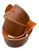 Tory Burch Gold, Brown, Orange Metal & Leather Gold hardware Logo Belts Gold, Brown, Orange / S