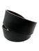 Tory Burch Gold, Brown, Black Metal & Leather Gold hardware Logo Belts Gold, Brown, Black / S