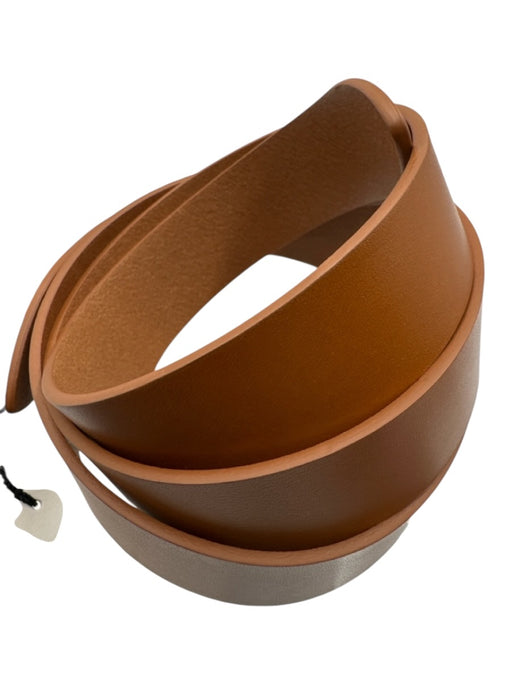 Isabel Marant Chestnut Brown Cowhide Leather Thin no buckle Belts Chestnut Brown / M