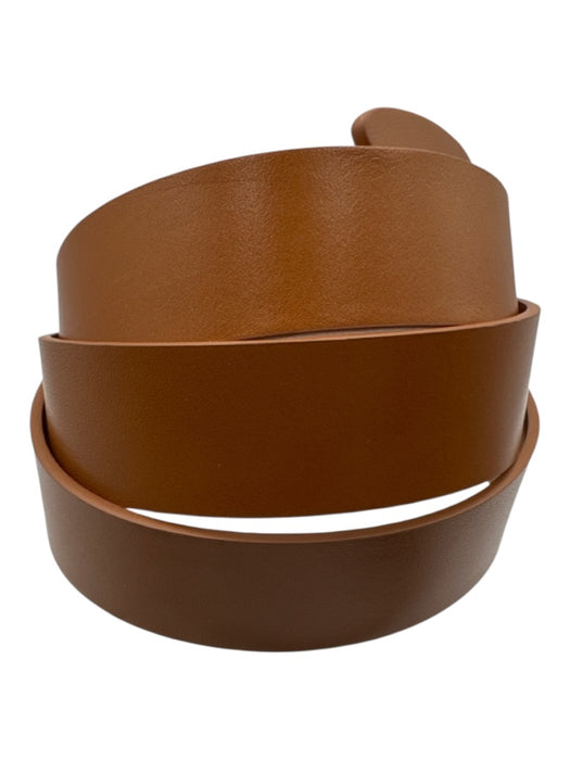 Isabel Marant Chestnut Brown Cowhide Leather Thin no buckle Belts Chestnut Brown / M