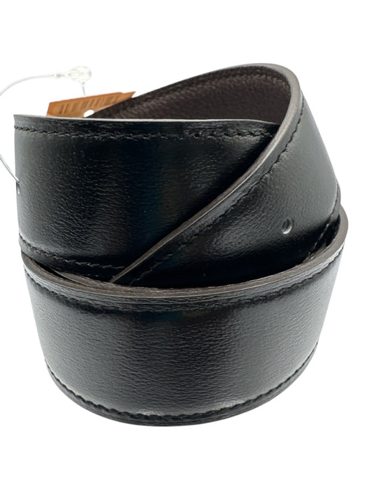 Hermes Brown & Black Leather Reversible Belts Brown & Black / 85