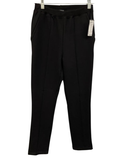 Bleusalt Size 1 Black Modal Blend Elastic Waist Pintuck Straight Leg Pants Black / 1
