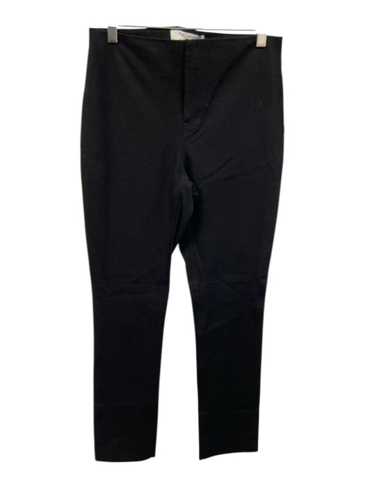 M.M. Lafleur Size 4 Black Cotton Blend Stretch Waist High Rise Pants Black / 4