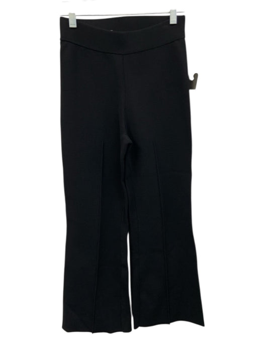 Apiece Apart Size XS Black Viscose Blend Elastic Waist Pintuck Kick Flare Pants Black / XS