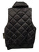 Tuckernuck Size Small Black Polyester Zip Front Quilted Mock Neck Pockets Vest Black / Small