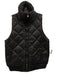 Tuckernuck Size Small Black Polyester Zip Front Quilted Mock Neck Pockets Vest Black / Small