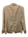 J Crew Size 6/4 Beige Linen Blend Cuffed One Button Flap Pockets Short Set Beige / 6/4