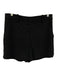 Trina Turk Size 4 Black Polyester Hibiscus Floral Pleated Pockets Shorts Black / 4