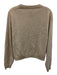 J Crew Size Medium Taupe Gray Cashmere Long Sleeve Knit Ribbed Sweater Taupe Gray / Medium