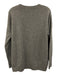 Theory Size Medium Gray Cashmere Long Sleeve Knit Ribbed Boxy Sweater Gray / Medium