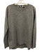 Theory Size Medium Gray Cashmere Long Sleeve Knit Ribbed Boxy Sweater Gray / Medium