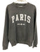Anine Bing Size Medium Gray & White Cotton Long Sleeve Graphic pull over Sweater Gray & White / Medium