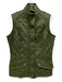 Barbour Size 8 Dark Green Polyamide Snap Button Quilted Double Zipper Vest Dark Green / 8