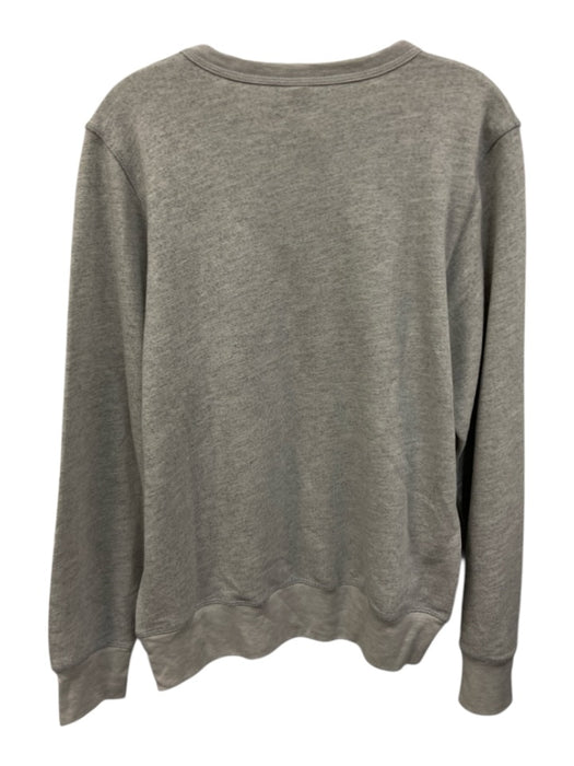 Emerson Fry Size Medium Gray & Brown Cotton Blend Long Sleeve Graphic Sweater Gray & Brown / Medium