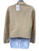 Theory Size Medium Beige Lamb leather Zip Front Pockets Belted Moto Jacket Beige / Medium
