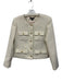 J Crew Size 6 Cream White Wool Blend Long Sleeve Boucle Button Front Jacket Cream White / 6