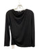 M.M. Lafleur Size Medium Black Viscose Blend Long Sleeve Boat Neck Top Black / Medium