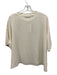 Vince Size Small White Silk Short Sleeve Sheer Ribbed Mixed Fabric Top White / Small