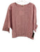 Suzie Kondi Size Medium Red & White Cotton Long Sleeve Striped cuffed sleeve Top Red & White / Medium