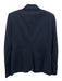J Crew Size 6 Navy Blue Cotton Blend Long Sleeve Two Button Flap Pockets Jacket Navy Blue / 6