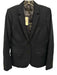 J Crew Size 6 Navy Blue Cotton Blend Long Sleeve Two Button Flap Pockets Jacket Navy Blue / 6