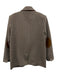 Tuckernuck Size Small Brown Polyester Blend Long Sleeve Chevron Stripe Jacket Brown / Small