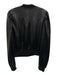 Tart Collections Size Medium Black Polyurethane Faux Leather Zip Front Jacket Black / Medium