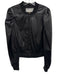 Tart Collections Size Medium Black Polyurethane Faux Leather Zip Front Jacket Black / Medium