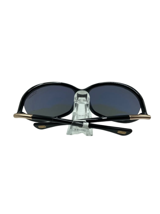 Tom Ford Black & Gold Acetate Rounded Sunglasses Black & Gold