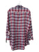 Frank & Eileen Size S Red, White, & Blue Linen Plaid Button Down Top Red, White, & Blue / S