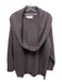 Brochu Walker Size S Chocolate Brown Wool Blend Attached Scarf Cowl Neck Sweater Chocolate Brown / S