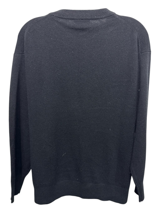 J Crew Size S Black Cashmere Crew Neck Long Sleeve Sweater Black / S