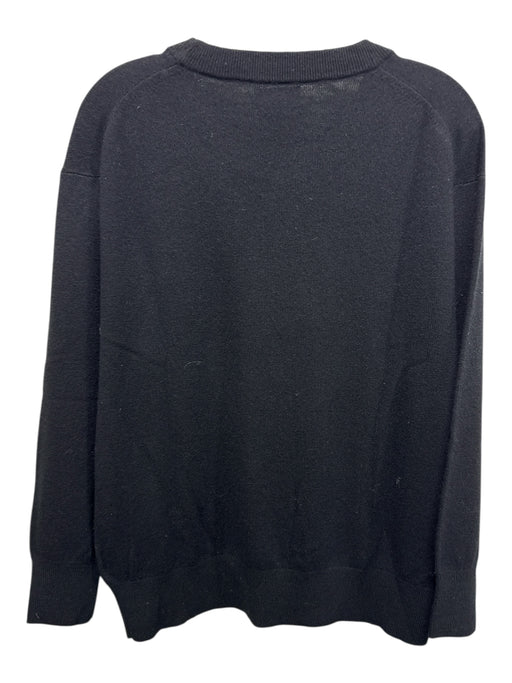J Crew Size S Black Cashmere Crew Neck Sweater Black / S