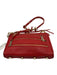 Rebecca Minkoff Red Leather Gold hardware Hook Zip Close Bag Red / as is