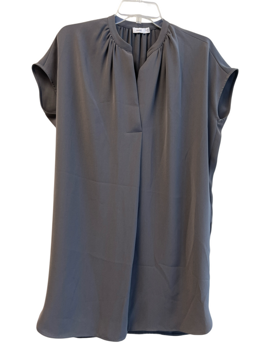 Vince Size XS Gray No Fabric Tag Sleeveless V Neck Knee Length Boxy Dress Gray / XS