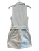 Show Me Your Mumu Size M White Cotton Denim Zip Up Collar Buckle Dress White / M