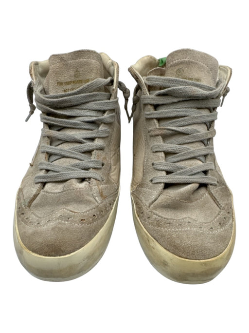 Golden Goose Shoe Size 36 Gray, Blue, Green Leather Upper Round Toe Sneakers Gray, Blue, Green / 36