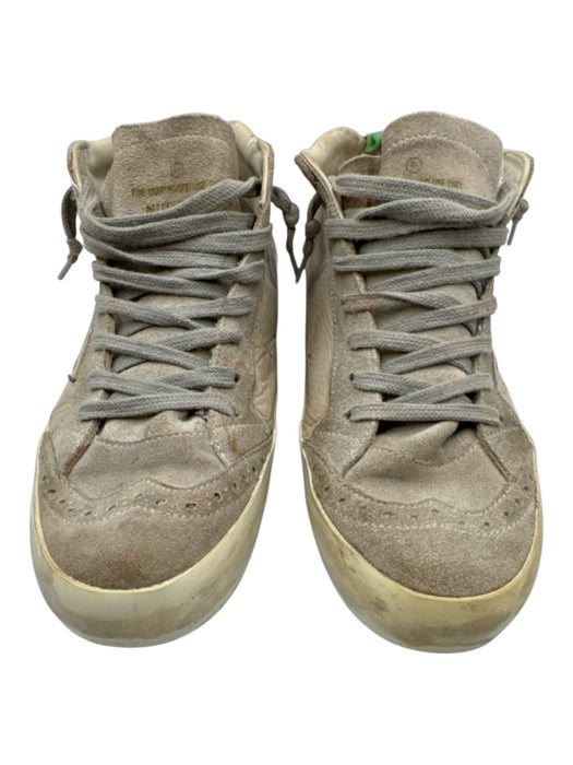 Golden Goose Shoe Size 36 Gray, Blue, Green Leather Upper Round Toe Sneakers Gray, Blue, Green / 36