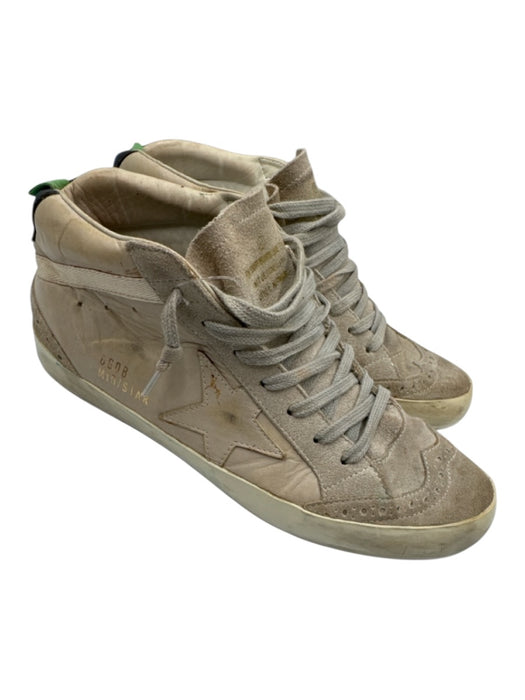 Golden Goose Shoe Size 36 Gray, Blue, Green Leather Upper Round Toe Sneakers Gray, Blue, Green / 36
