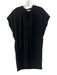 Vince Size XS Black Polyester Split V neckline Sleeveless Mini Dress Black / XS