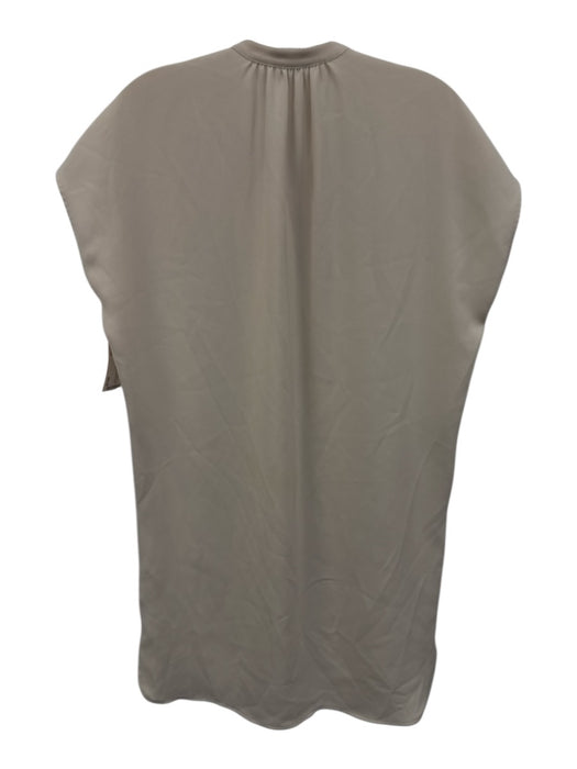 Vince Size XS Pink Beige Polyester Cap Sleeve pleat front Tunic Dress Pink Beige / XS
